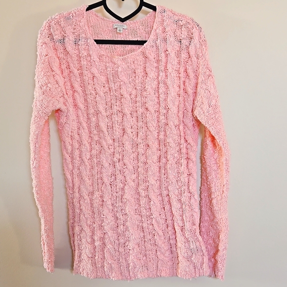 Soma Pink Popcorn Crew Sweater S - Picture 1 of 3